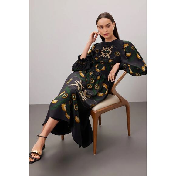 Sea New York | Dresses | Sea New York Perle Print Smocked Bodice 0  display picture 1